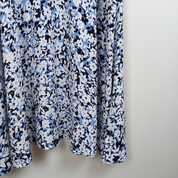 John Lewis Blue & White Floral Tea Dress UK 12 - Picture 11 of 13